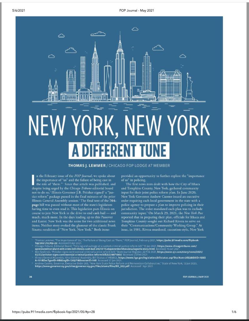 New York, New York" A Different Tune