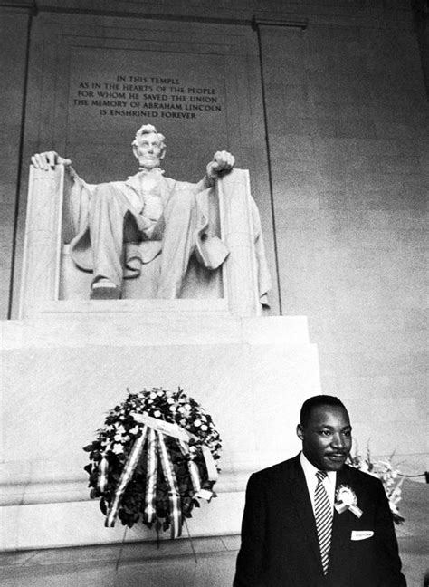 Martin Luther King at Lincoln Memorial