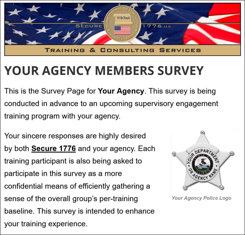 Sample Survey Participant Page
