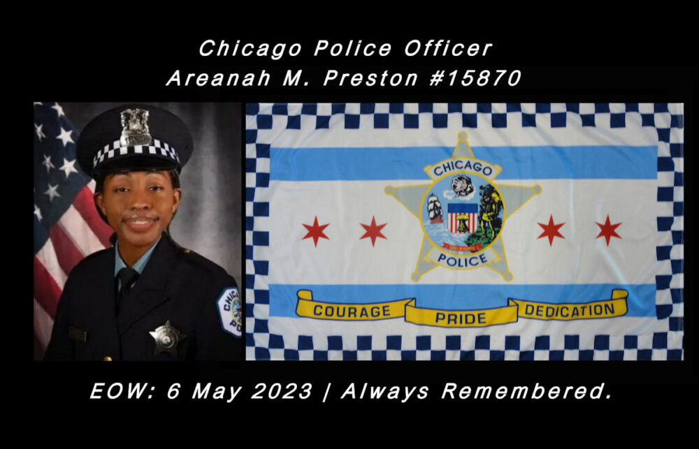 Officer Areanah Preston CPD Flag