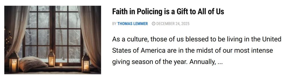 Faith in Policing LawOfficer